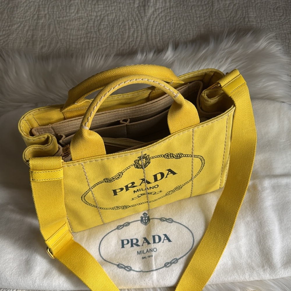 Prada Canapa Girasole 🌻 Small 2 way bag - Picture 5 of 17